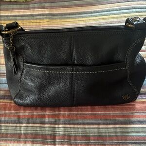 The Sak Black Textured Shoulder Bag